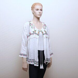 Velzera Boho Embroidered Beach Cover Up